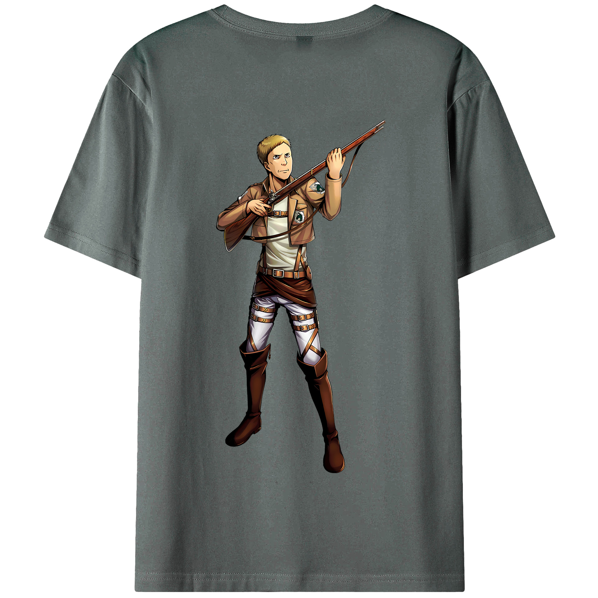 （画像用） 進撃の巨人 Attack on Titan 綿100％半袖Tシャツ（背面プリント）